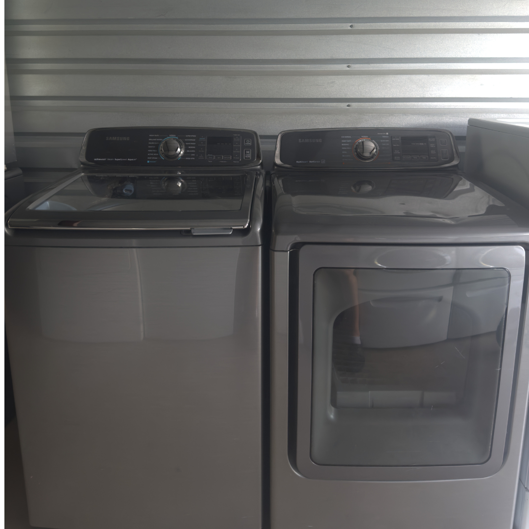 Samsung Top Load Water Jet Washer and Electric Dryer